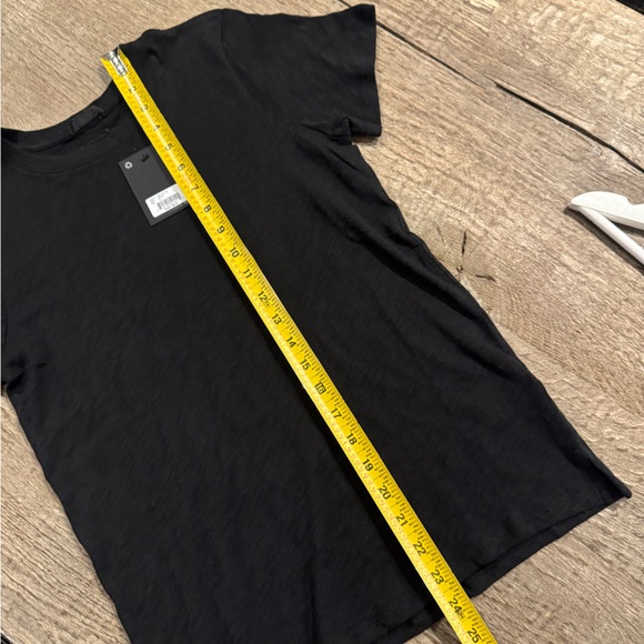 ATM Schoolboy Tee Shirt in Black. - Picture 5 of 7